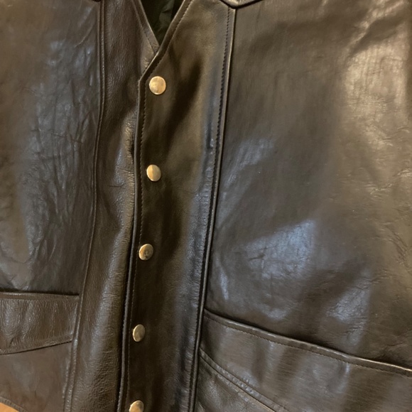 Addis Genuine Leather Riding Vest, 2XL - Picture 2 of 10